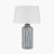 Pacific Lifestyle Bude Blue and White Stripe Stoneware Table Lamp Base