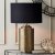 Pacific Lifestyle Zuri Large Antique Brass Metal Pot Table Lamp Base