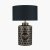 Pacific Lifestyle Black Honeycomb Hand Painted Metal Table Lamp Base