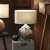 Pacific Lifestyle Gemini Etched Ceramic Table Lamp - Silver