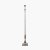 Pacific Lifestyle Canterbury Antique Silver Metal Floor Lamp Base