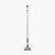 Pacific Lifestyle Canterbury Antique Silver Metal Floor Lamp Base