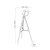 Pacific Lifestyle Hereford Film Tripod Floor Lamp - Grey Wood and Silver Metal