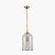 Pacific Lifestyle Cloche Clear Glass and Antique Brass Pendant