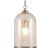 Pacific Lifestyle Cloche Clear Glass and Antique Brass Pendant