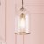 Pacific Lifestyle Cloche Clear Glass and Antique Brass Pendant