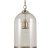 Pacific Lifestyle Cloche Clear Glass and Antique Brass Pendant