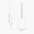 Pacific Lifestyle Cloche Clear Glass and Silver Pendant
