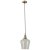 Pacific Lifestyle Emmanuelle Antique Brass Metal and Clear Glass Pendant