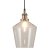 Pacific Lifestyle Emmanuelle Antique Brass Metal and Clear Glass Pendant
