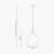 Pacific Lifestyle Emmanuelle Antique Brass Metal and Clear Glass Pendant