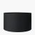 Pacific Lifestyle Harry Poly Cotton Cylinder Drum Lampshade 35cm - Black