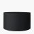 Pacific Lifestyle Harry Poly Cotton Cylinder Drum Lampshade 35cm - Black