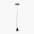 Pacific Lifestyle Black Chrome Contemporary E27 Electrified Fitting