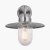 Pacific Lifestyle Lilium Metal and Glass Fisherman Wall Light - Brushed Steel