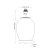 Pacific Lifestyle Classic Rose Small Glass Table Lamp Base
