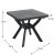 Trabella Turin Patio Table with 4 Parma Chairs - Anthracite