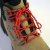 Shoe-String Walking Boot 150cm RED/BLACK Laces