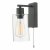 Miu Wall Light Matt Black Glass