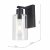 Miu Wall Light Matt Black Glass