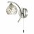 Nakita Wall Light Polished Chrome With Twisted Open Glass