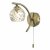 Nakita Wall Light Antique Brass With Twisted Open Glass