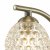 Nakita Wall Light Antique Brass With Dimpled Glass