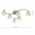 Nakita 6 Light Semi Flush Antique Brass With Dimpled Glass