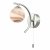 Atiya Wall Light Polished Chrome With Planet Style Glass