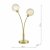 Avari 2 Light Table Lamp Satin Brass Glass