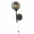 Cohen 1 Light Wall Light Matt Black With Smoked Glass