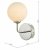 Feya 1 Light Wall Light Polished Chrome Opal Glass