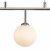 Feya 3 Light Bar Pendant Polished Chrome Opal Glass