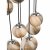 Mikara 12 Light Cluster Pendant Polished Chrome Glass 1.5M