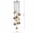 Mikara 12 Light Cluster Pendant Polished Chrome Glass 1.5M
