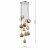 Mikara 12 Light Cluster Pendant Polished Chrome Glass 1.5M