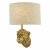 Raul Monkey Wall Light Gold C/W Natural Linen Shade