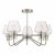 Keta 5 Light Semi Flush Satin Chrome & Polished Chrome