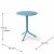 Nardi Step Table with Set of 2 Bistrot Chairs - Sky Blue