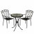 Exclusive Garden Montilla 60cm Bistro Table with 2 Malaga Chairs