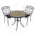 Exclusive Garden Tobarra 76cm Bistro Table with 2 Malaga Chairs