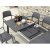 Nardi Libeccio Table with Set of 6 Bora Chairs - Anthracite