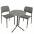 Nardi Step Table with Set of 2 Bistrot Chairs - Turtle Dove