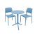 Nardi Step Table with Set of 2 Bistrot Chairs - Sky Blue