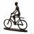Elur Iron Figurine Bicycle Man 19cm