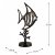 Elur Iron Ornament Angel Fish 37cm