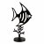 Elur Iron Ornament Angel Fish 37cm