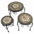 Summer Terrace Brava Round Plant Stand (Set of 3) - Low