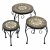 Summer Terrace Brava Round Plant Stand (Set of 3) - Low