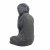 Solstice Sculptures Buddha Crouching 58cm in Charcoal Effect